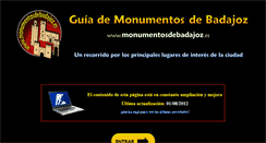 Desktop Screenshot of monumentosdebadajoz.es